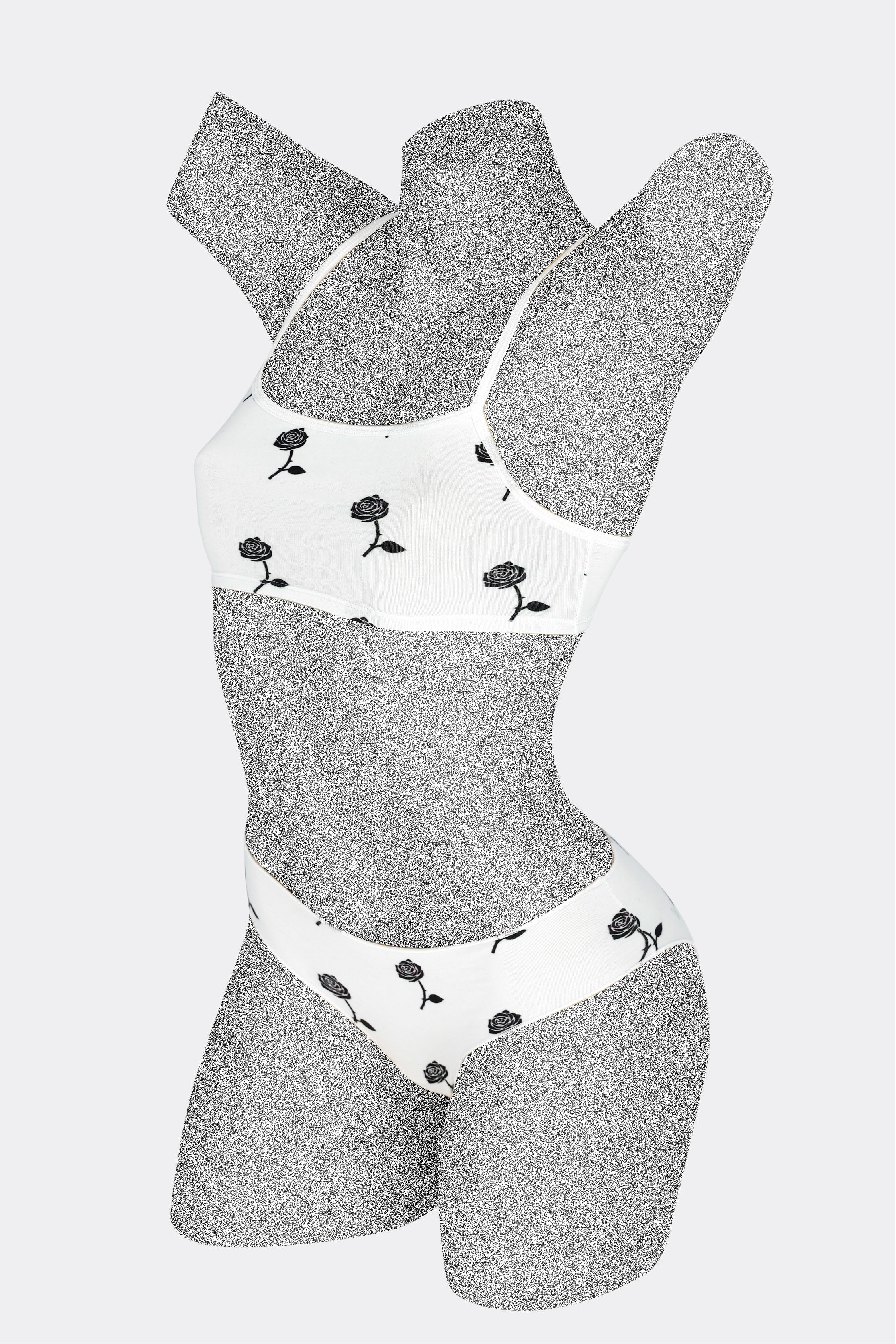 8370P - Printed Spaghetti Crop Top - Image 24