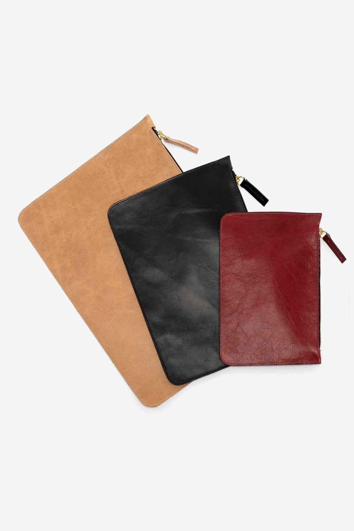 RLH3413 - Large Leather Zip Pouch - Image 8